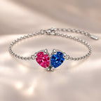 Demi Heart Bracelet - Silver Finish