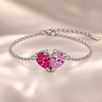 Demi Heart Bracelet - Silver Finish