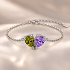 Demi Heart Bracelet - Silver Finish