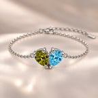 Demi Heart Bracelet - Silver Finish