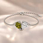 Demi Heart Bracelet - Silver Finish