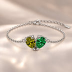 Demi Heart Bracelet - Silver Finish