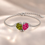 Demi Heart Bracelet - Silver Finish