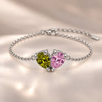 Demi Heart Bracelet - Silver Finish
