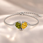 Demi Heart Bracelet - Silver Finish