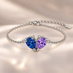 Demi Heart Bracelet - Silver Finish