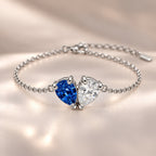 Demi Heart Bracelet - Silver Finish