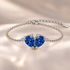 Demi Heart Bracelet - Silver Finish