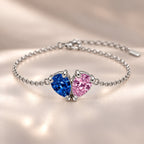 Demi Heart Bracelet - Silver Finish