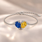 Demi Heart Bracelet - Silver Finish