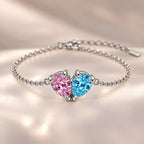 Demi Heart Bracelet - Silver Finish