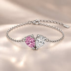 Demi Heart Bracelet - Silver Finish