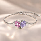 Demi Heart Bracelet - Silver Finish