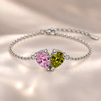 Demi Heart Bracelet - Silver Finish