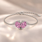 Demi Heart Bracelet - Silver Finish