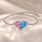 Demi Heart Bracelet - Silver Finish