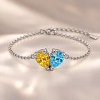 Demi Heart Bracelet - Silver Finish
