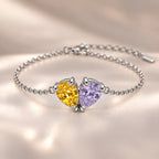 Demi Heart Bracelet - Silver Finish