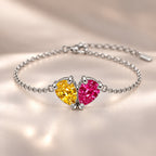 Demi Heart Bracelet - Silver Finish