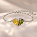 Demi Heart Bracelet - Silver Finish