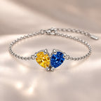 Demi Heart Bracelet - Silver Finish