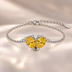 Demi Heart Bracelet - Silver Finish