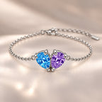 Demi Heart Bracelet - Silver Finish
