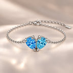 Demi Heart Bracelet - Silver Finish