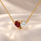 Demi Heart Necklace - Gold Finish