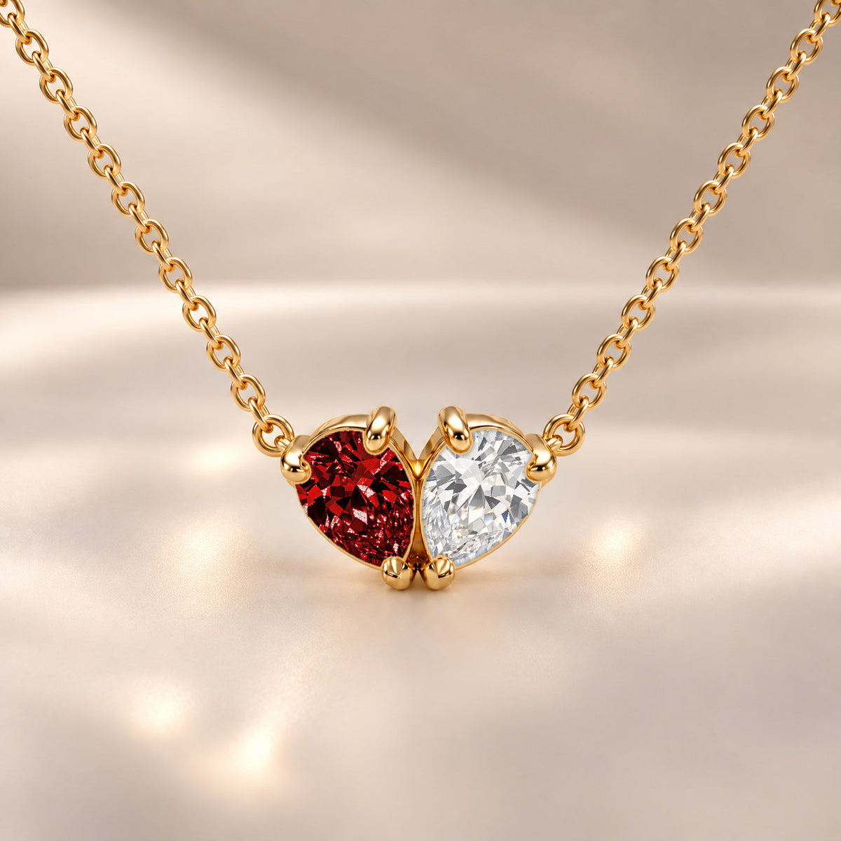 Demi Heart Necklace - Gold Finish