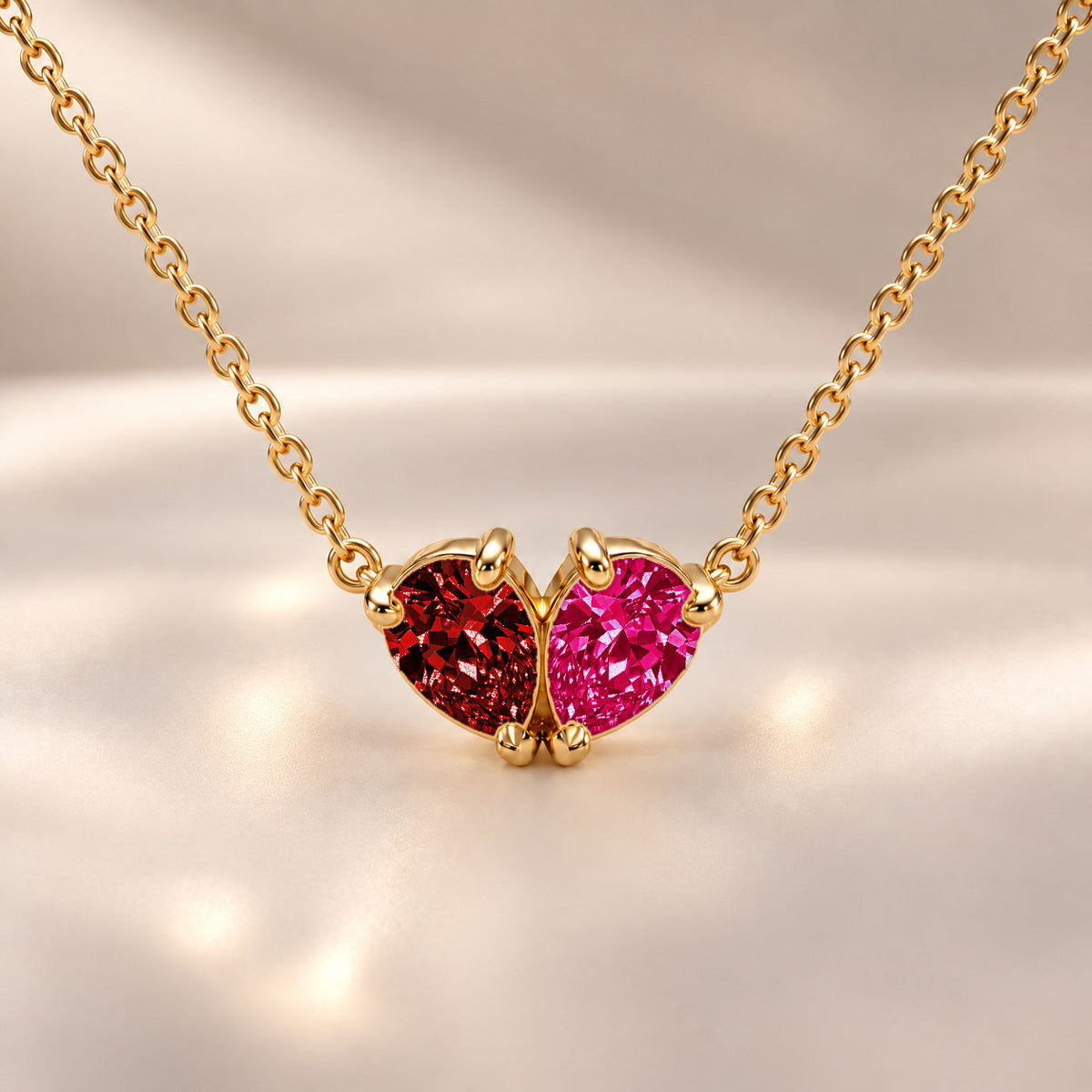Demi Heart Necklace - Gold Finish