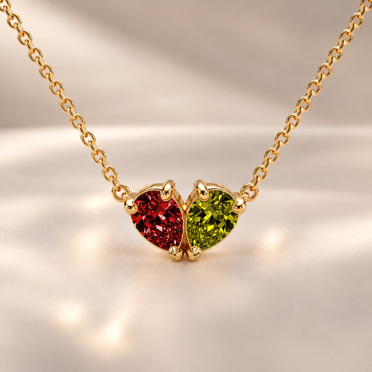 Demi Heart Necklace - Gold Finish