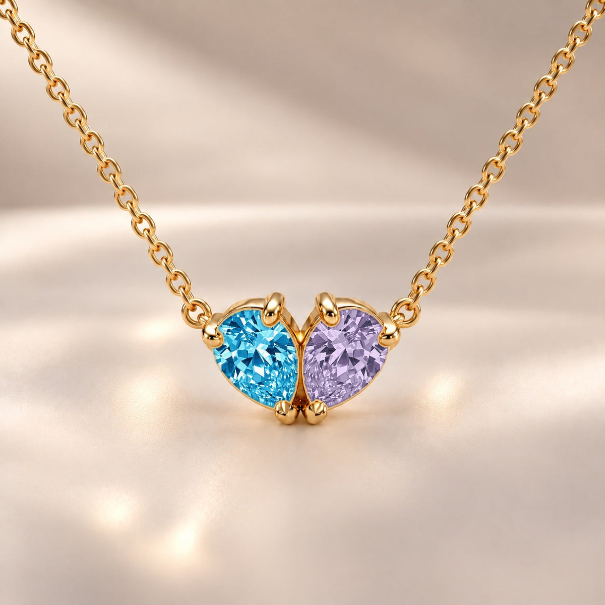 Demi Heart Necklace - Gold Finish
