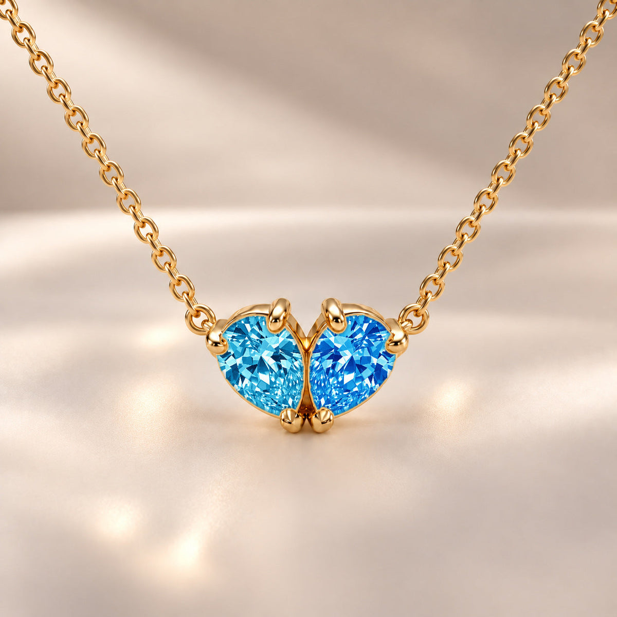 Demi Heart Necklace - Gold Finish