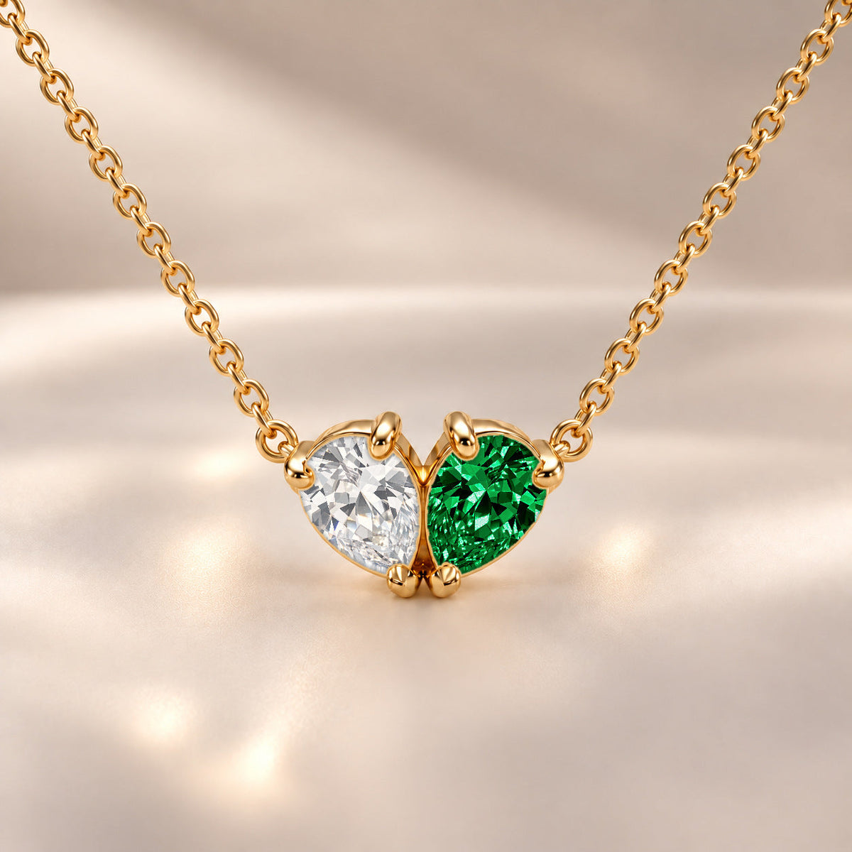 Demi Heart Necklace - Gold Finish