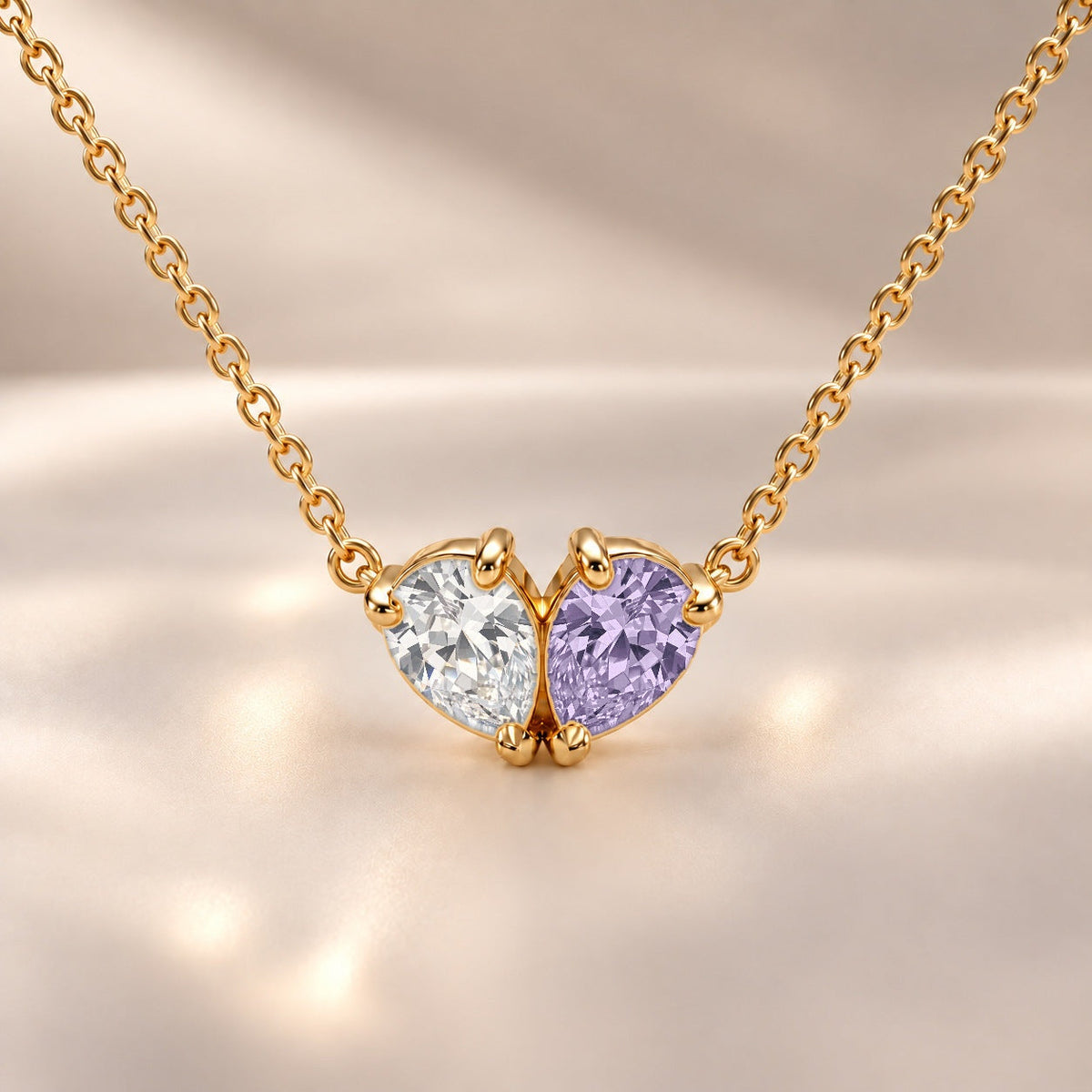 Demi Heart Necklace - Gold Finish
