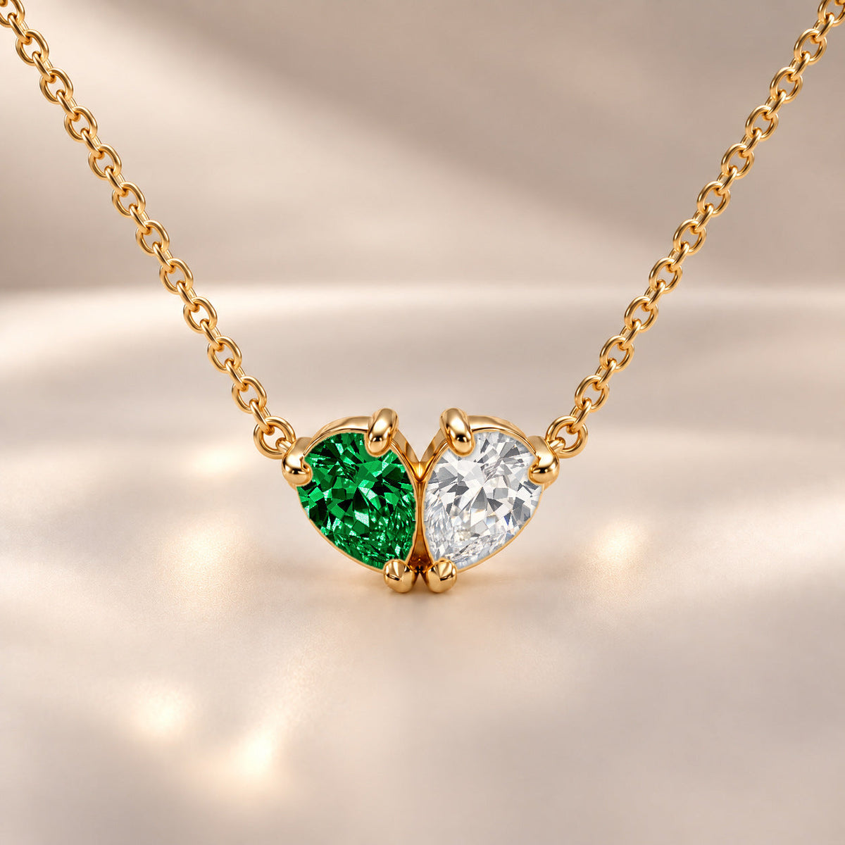 Demi Heart Necklace - Gold Finish