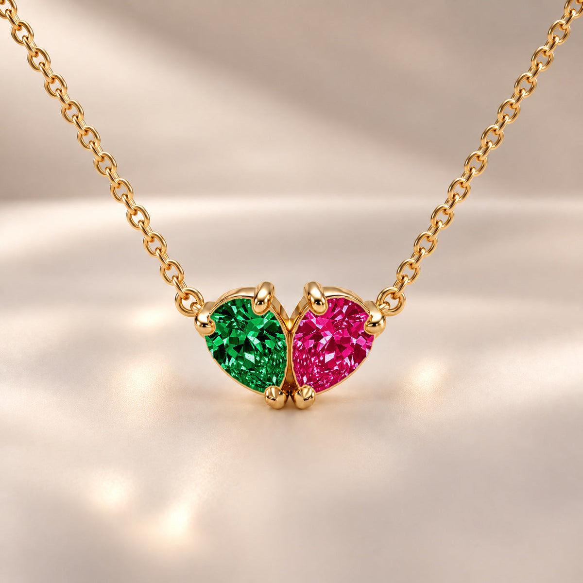 Demi Heart Necklace - Gold Finish