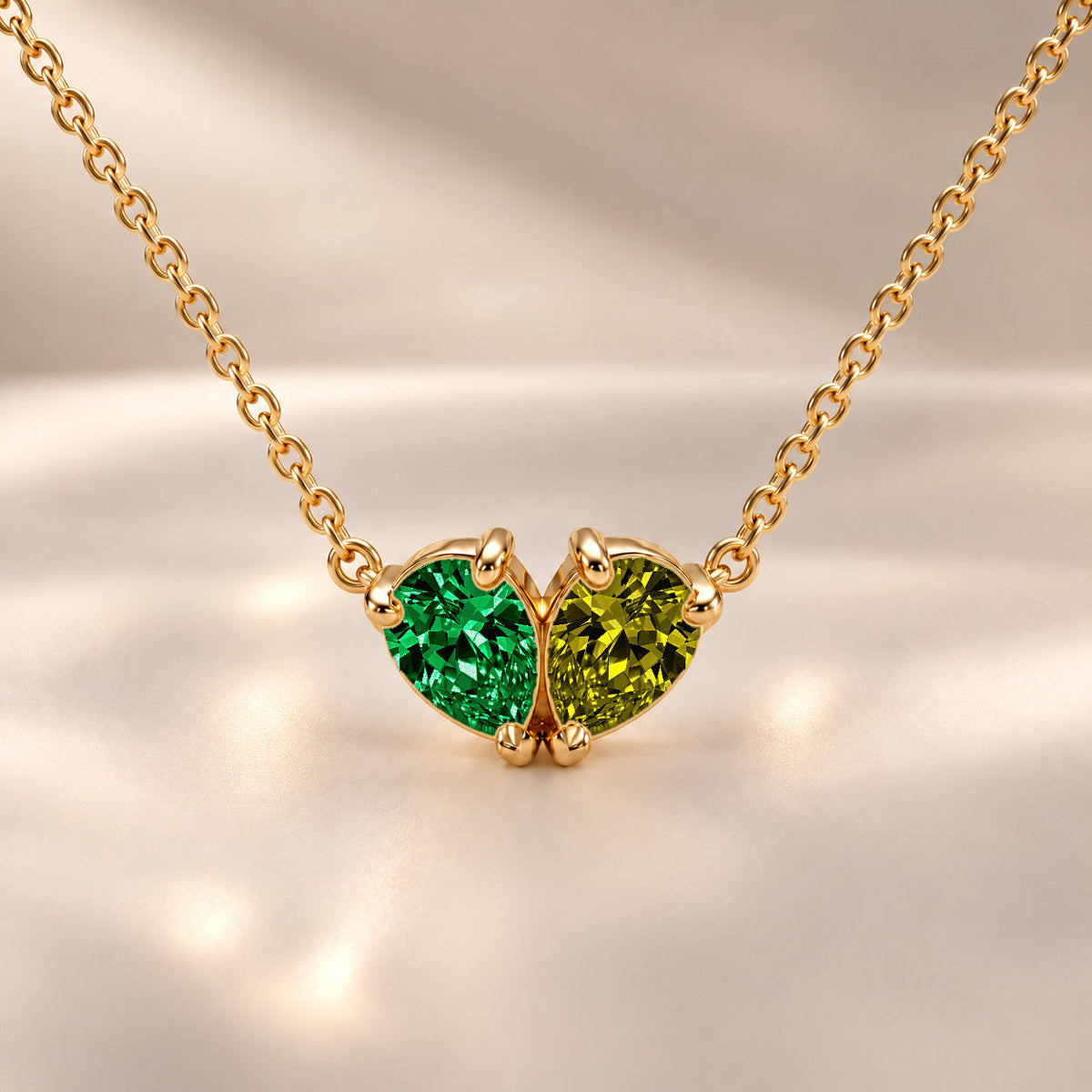 Demi Heart Necklace - Gold Finish