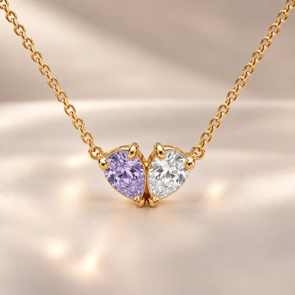 Demi Heart Necklace - Gold Finish