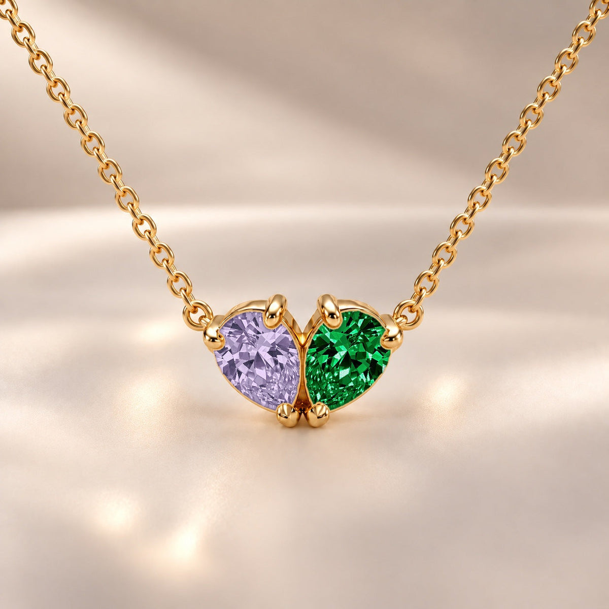 Demi Heart Necklace - Gold Finish