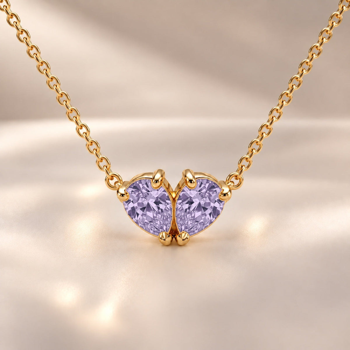Demi Heart Necklace - Gold Finish
