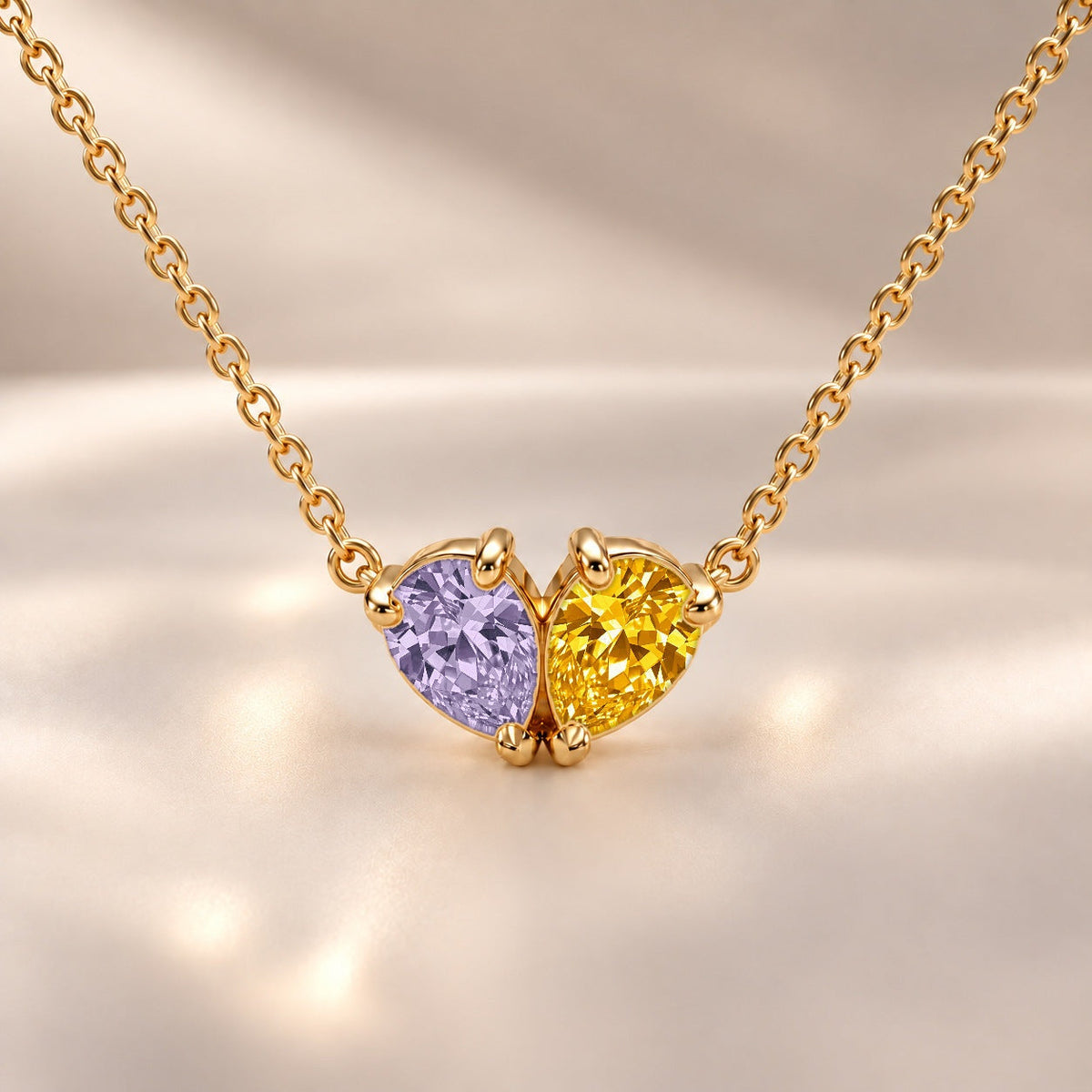 Demi Heart Necklace - Gold Finish