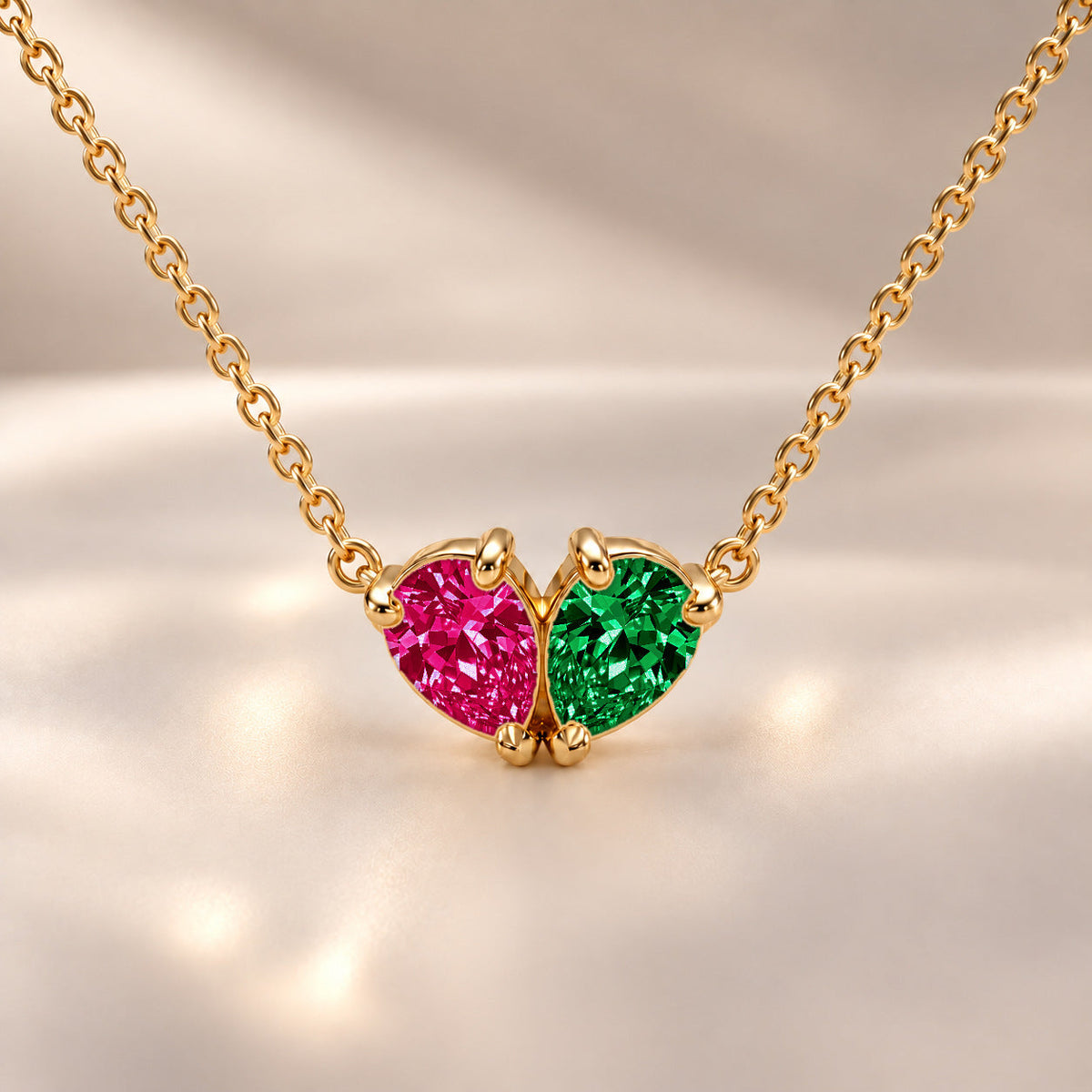Demi Heart Necklace - Gold Finish