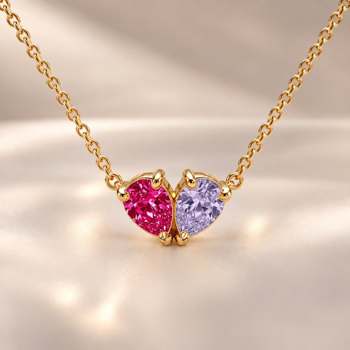 Demi Heart Necklace - Gold Finish