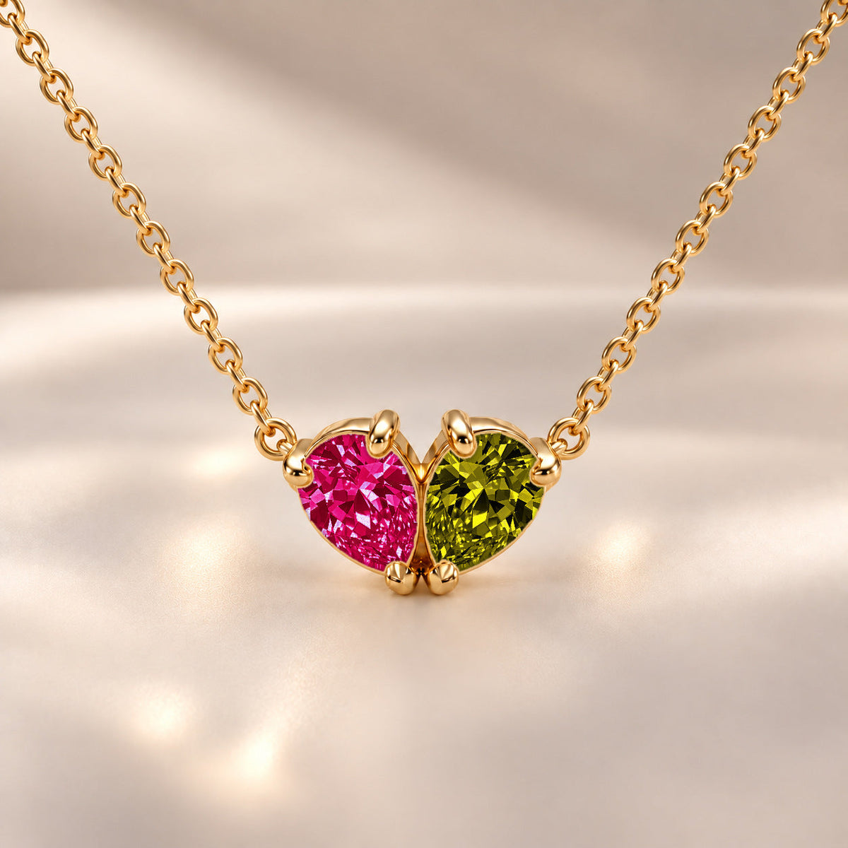 Demi Heart Necklace - Gold Finish