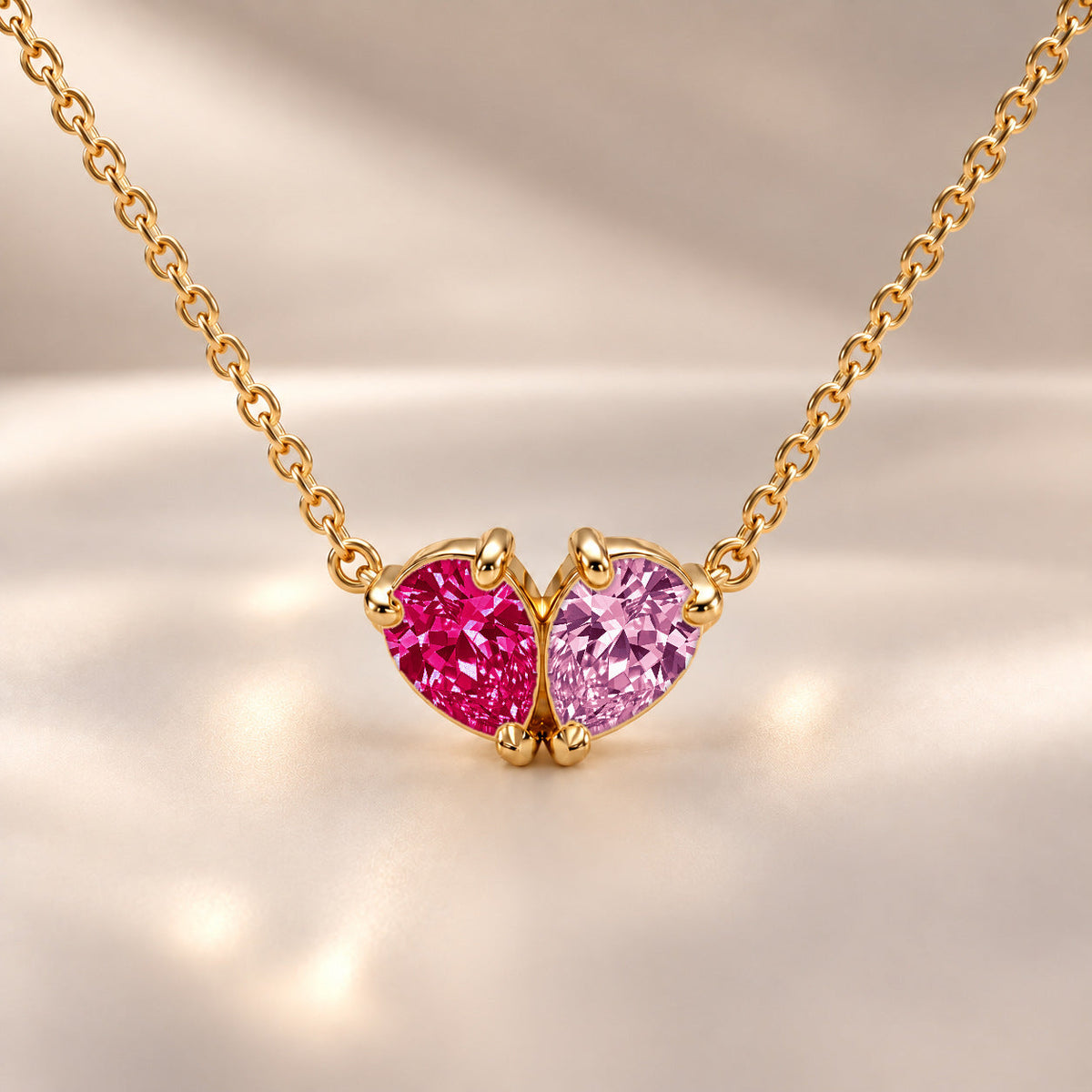 Demi Heart Necklace - Gold Finish