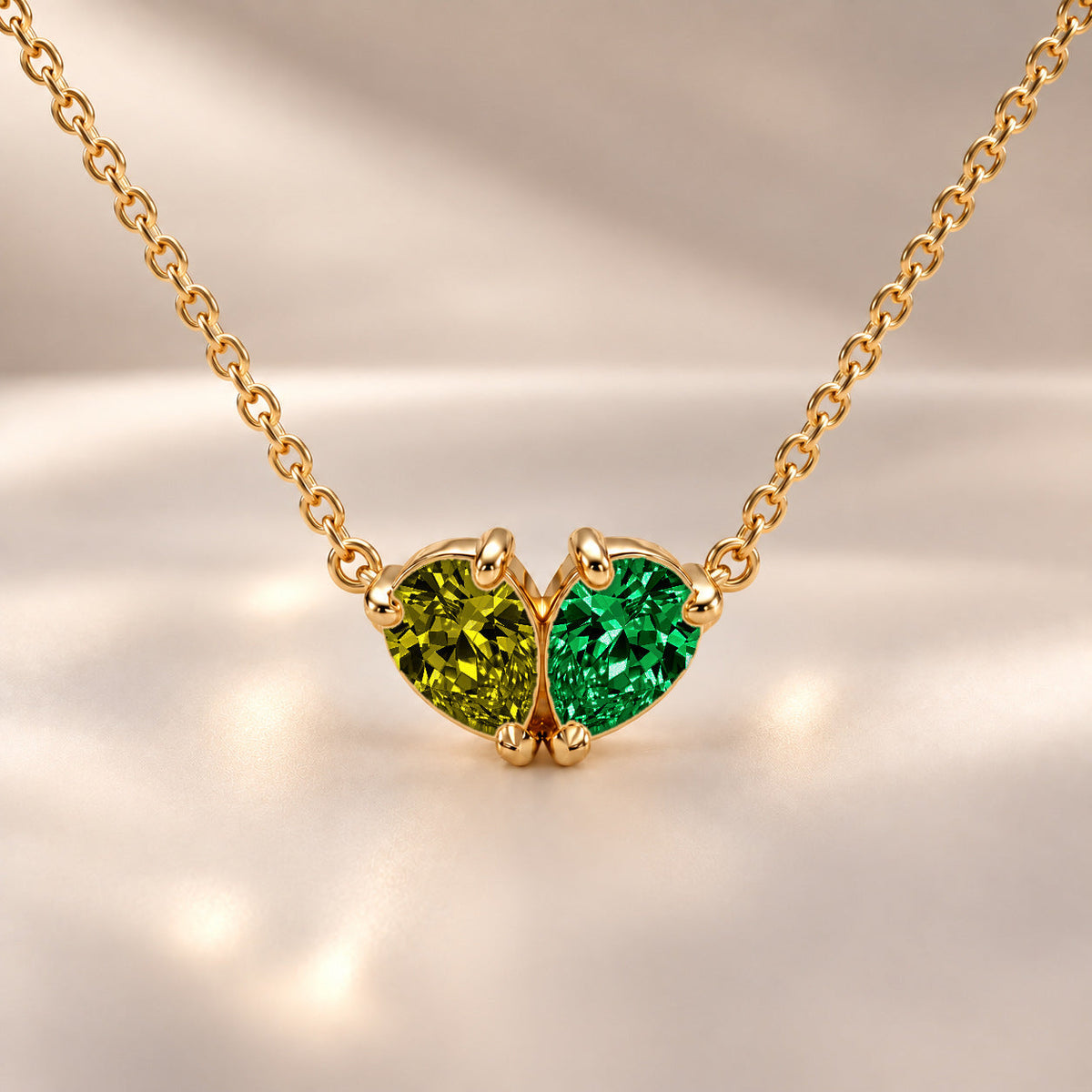 Demi Heart Necklace - Gold Finish