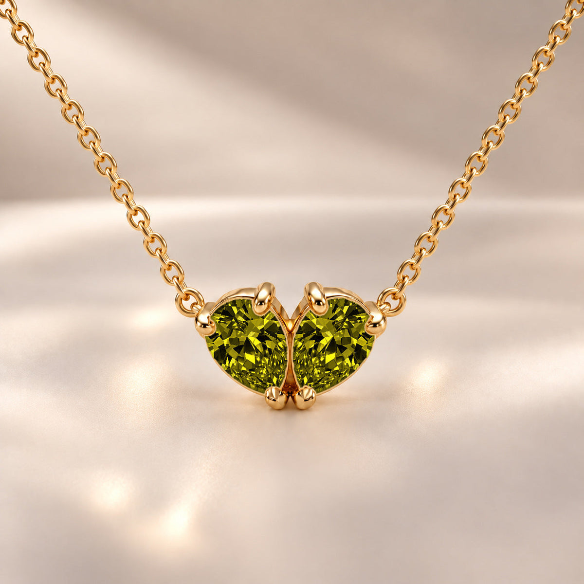 Demi Heart Necklace - Gold Finish