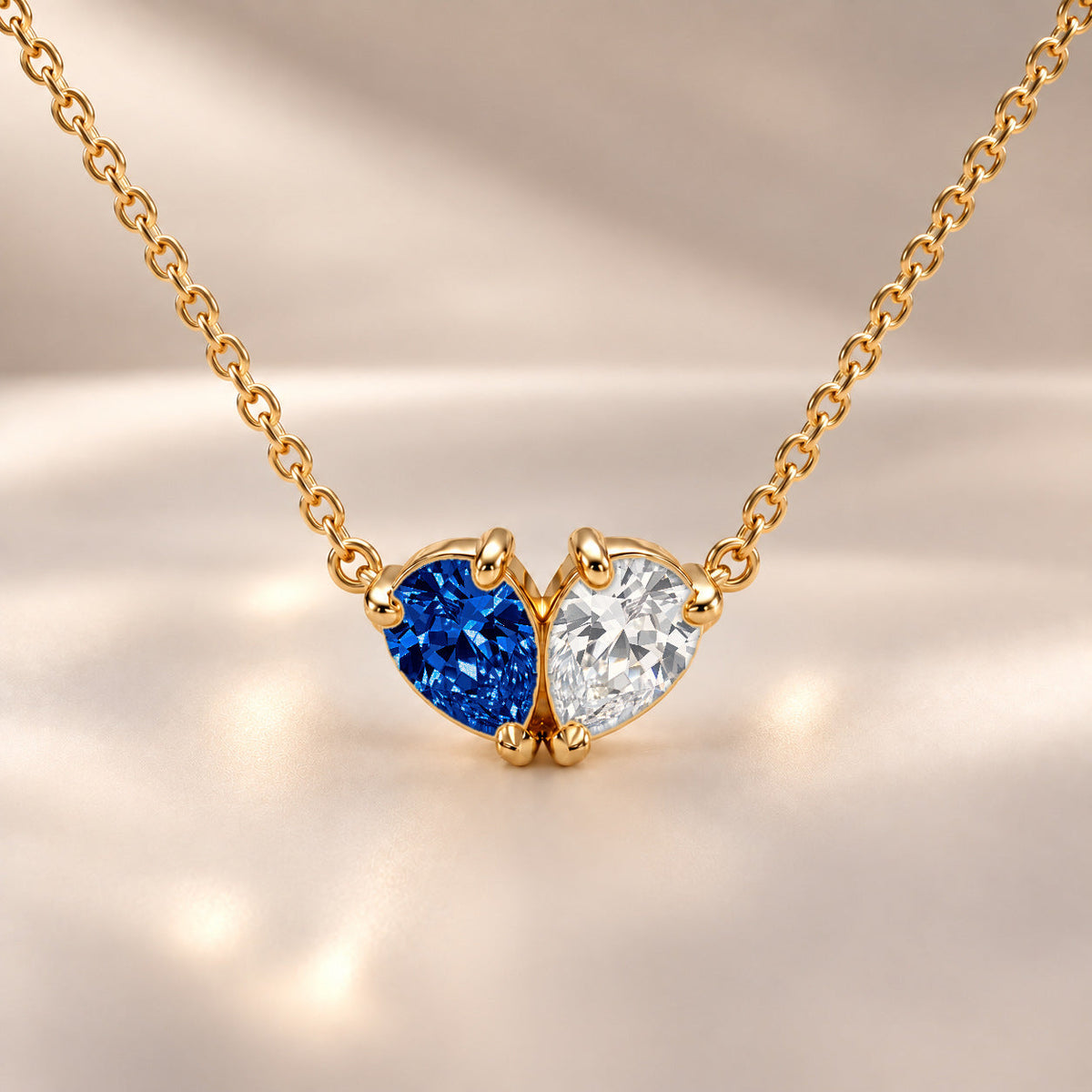 Demi Heart Necklace - Gold Finish